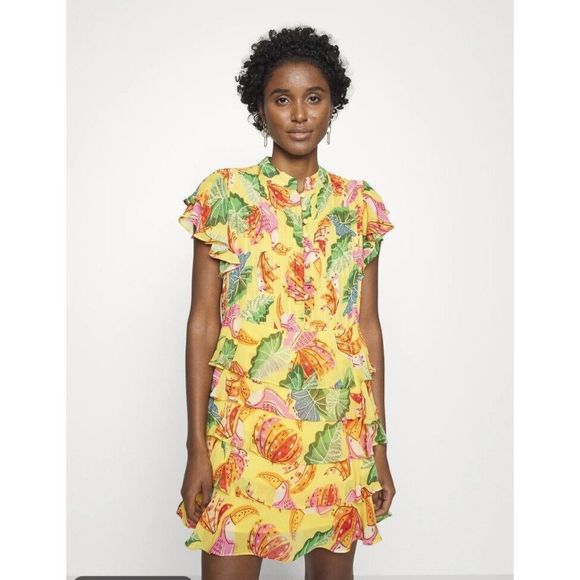 farm Rio Beaks And bananas Mini Dress - Picture 2 of 11